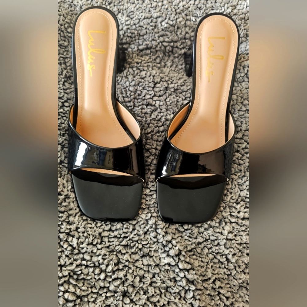 Lulus high heels slide sandals